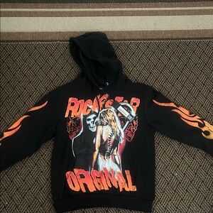 Rockstar Original Black and Orange Hoodie